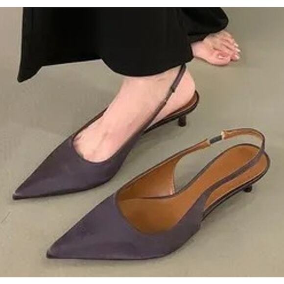 ZARA Pointed Toe Slingbacks NWT - Picture 8 of 16